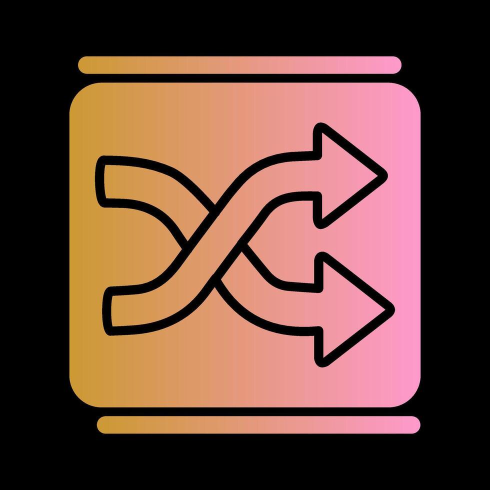 Shuffle Vector Icon