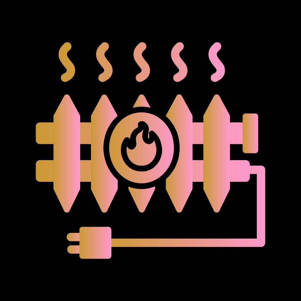 Heat Radiator Vector Icon