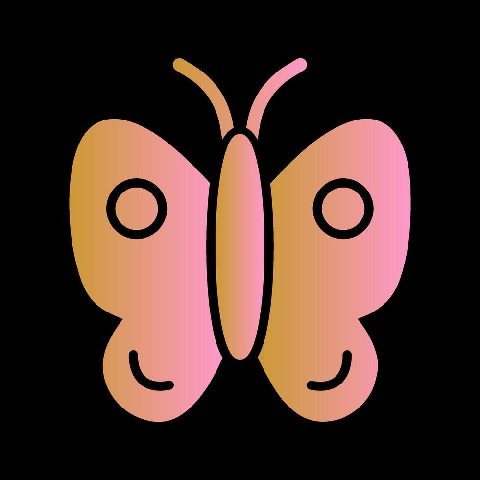 icono de vector de mariposa