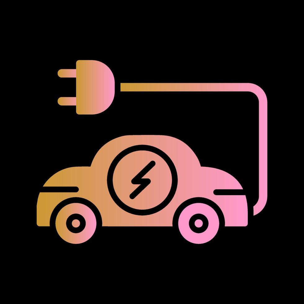 Electric Car Vector Icon