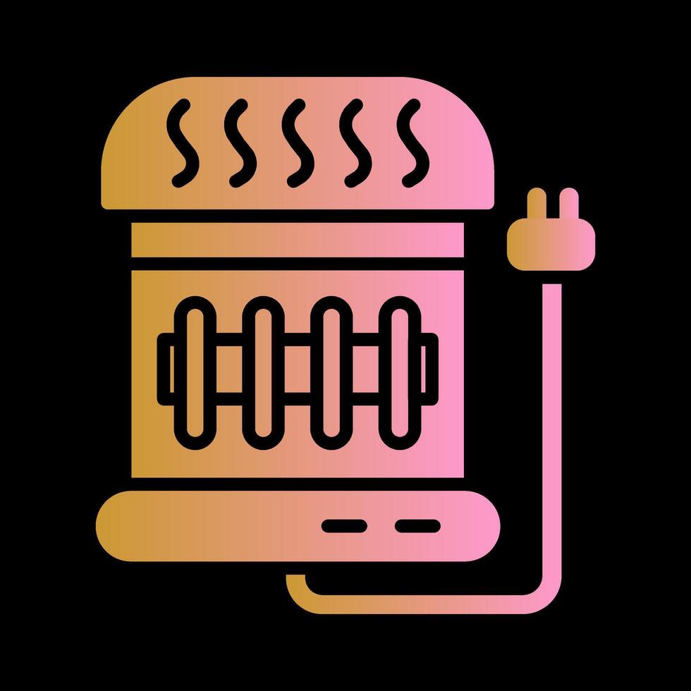 Electric Heater Vector Icon