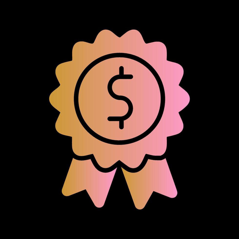 Dollar Badge Vector Icon