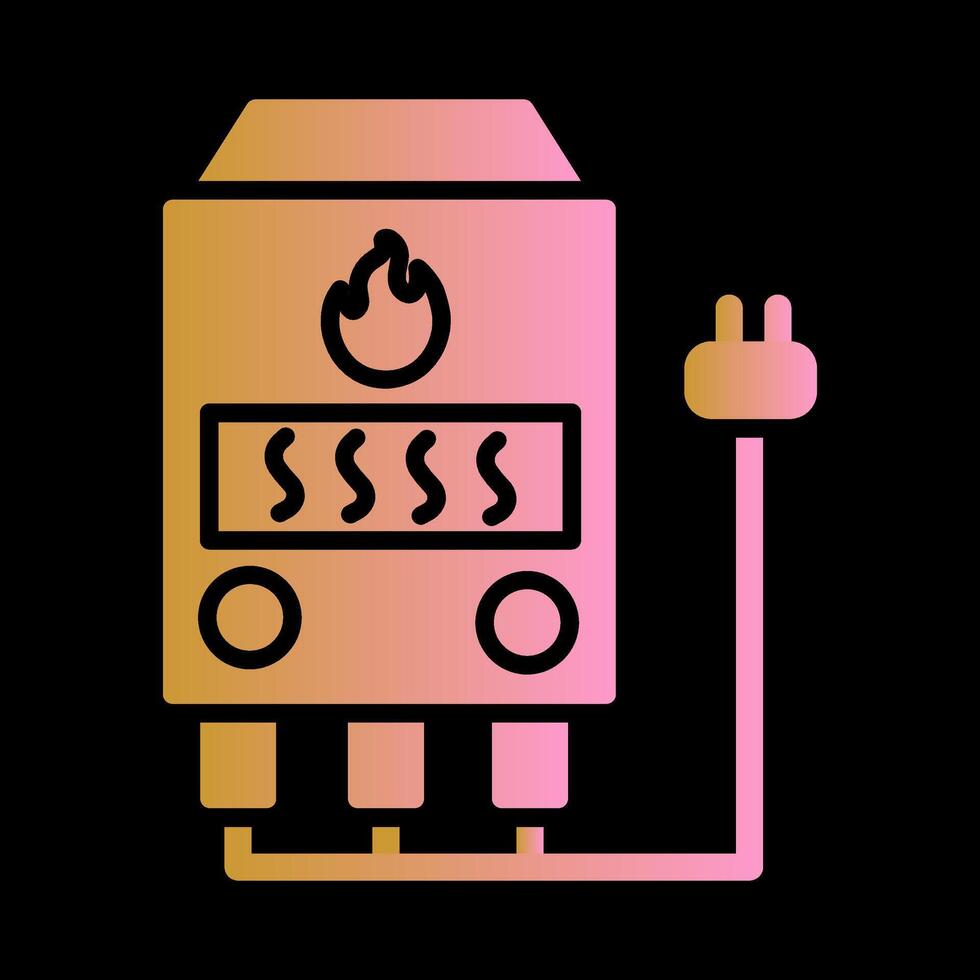 Electric Furnace Vector Icon