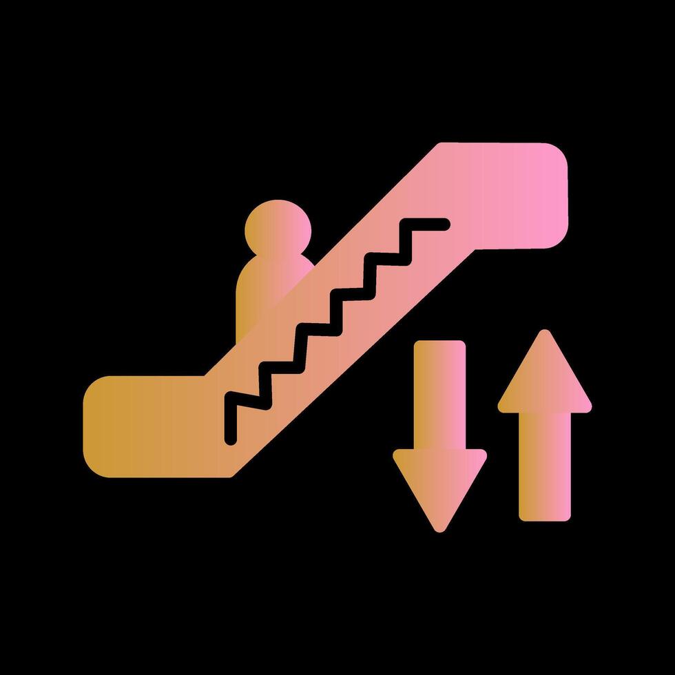 Escalator Vector Icon