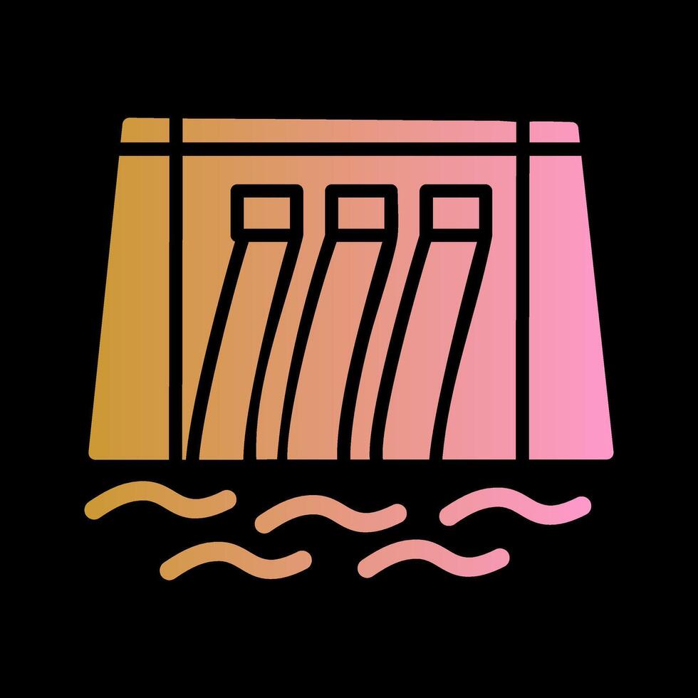 Water Dam Vector Icon