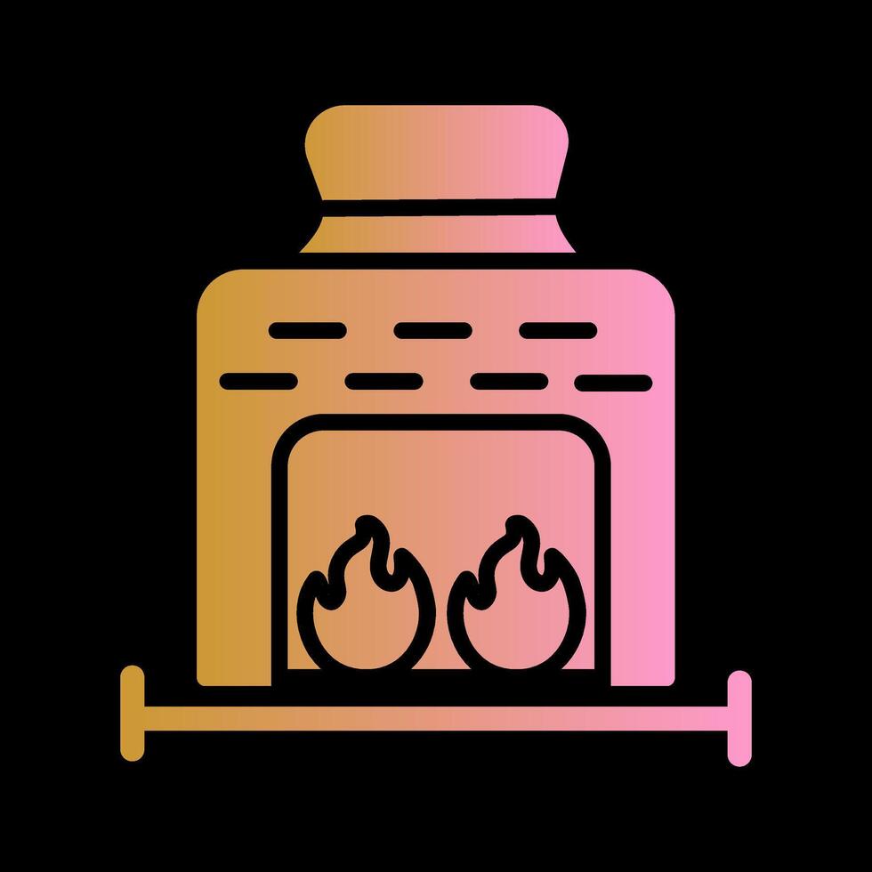 Coal Furnace Vector Icon