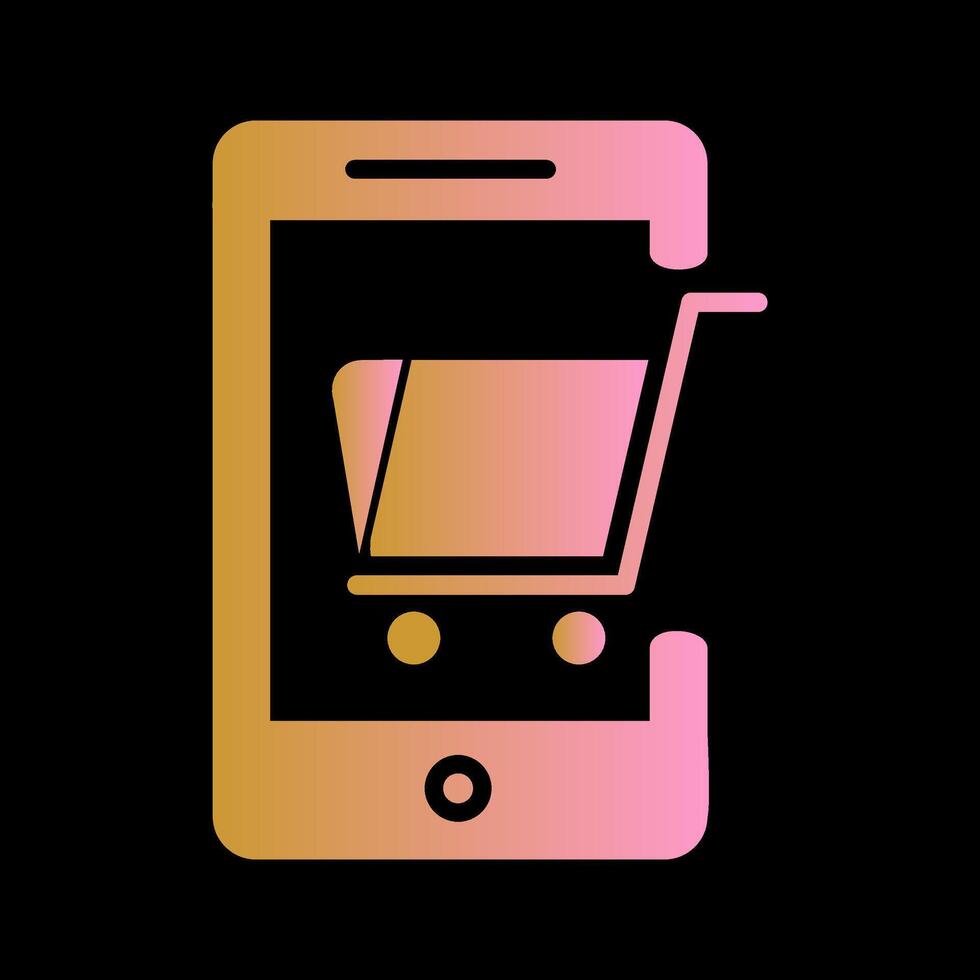 Mobile Shopping Vector Icon