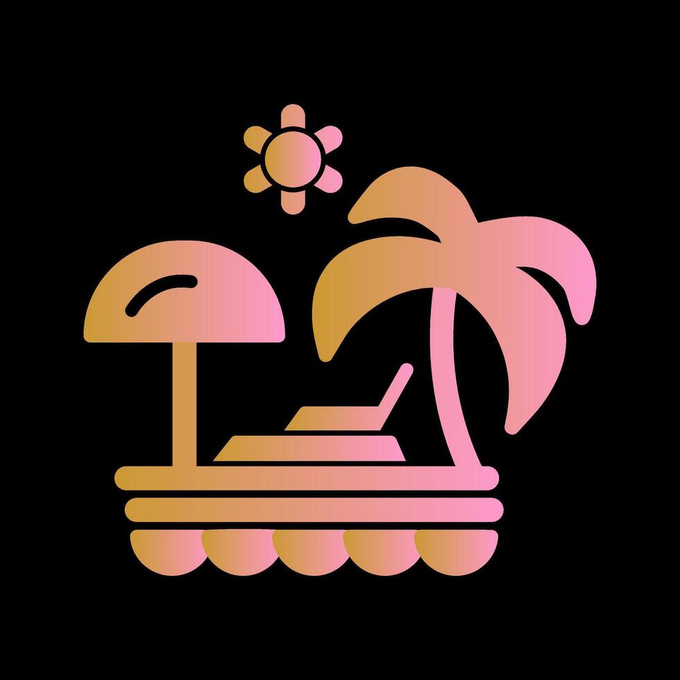 Vacation Spots Vector Icon