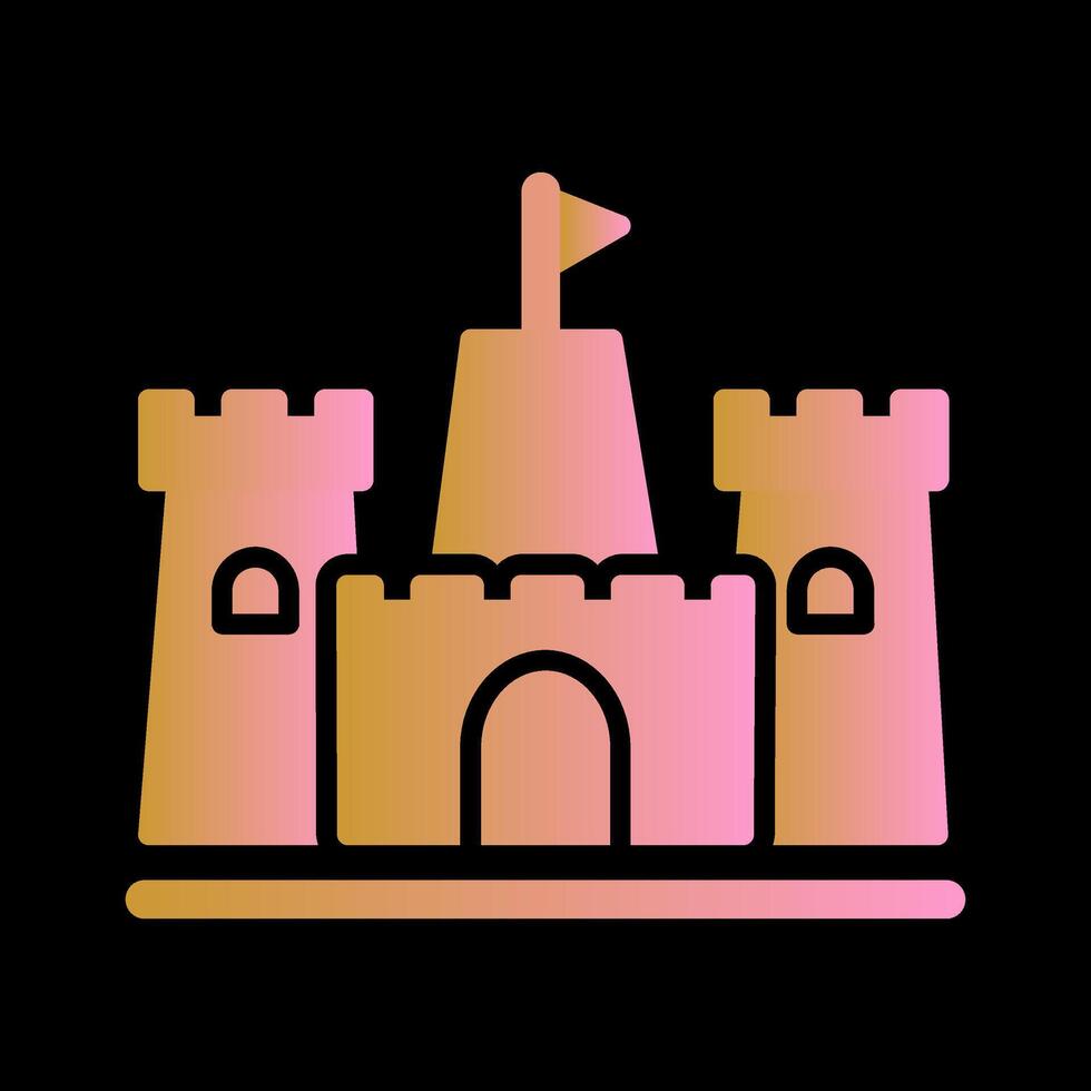 Sandcastle Vector Icon