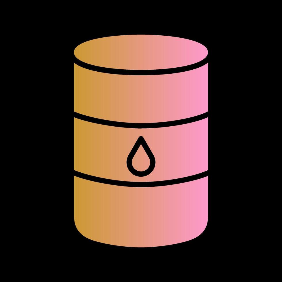 icono de vector de barril de petróleo