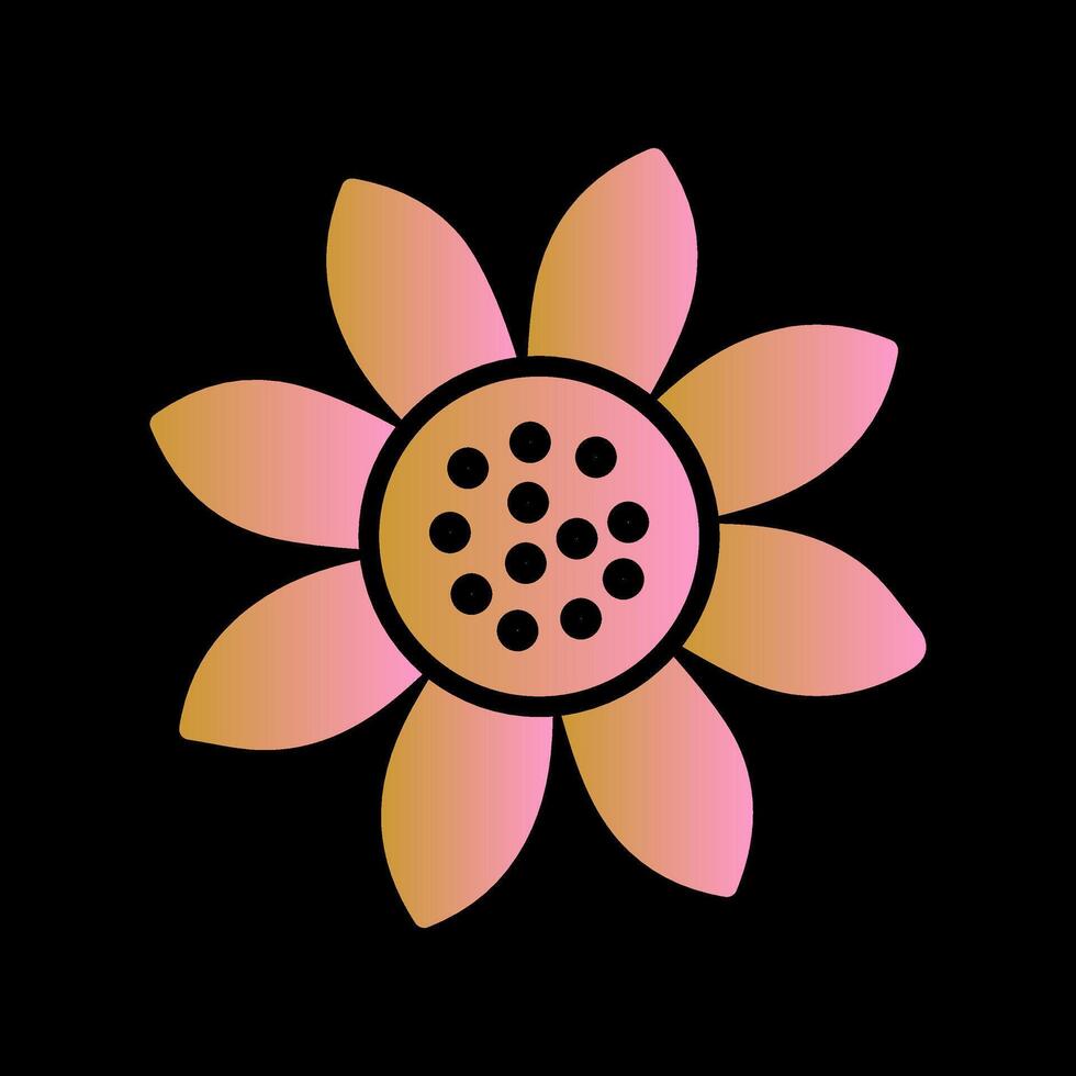 Sunflower Vector Icon