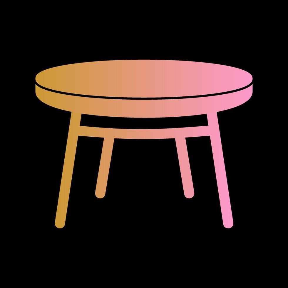 Small Table Vector Icon