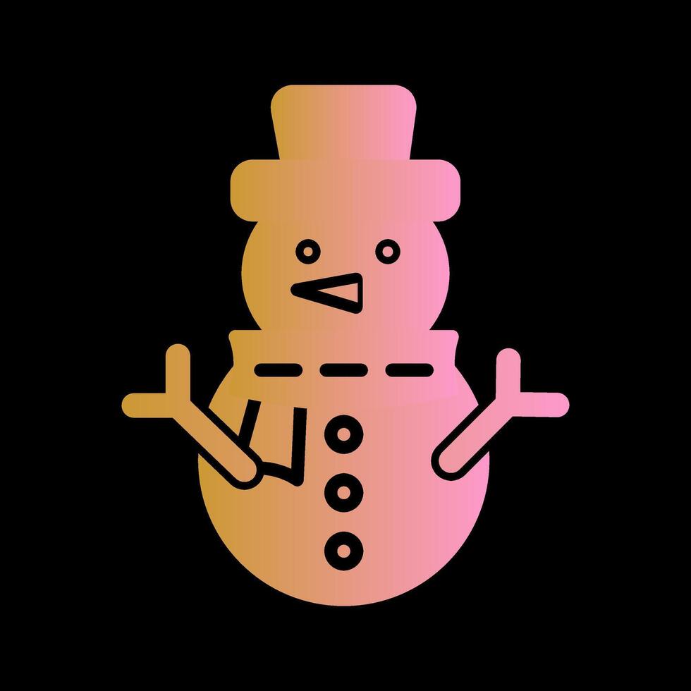 Snowman Vector Icon