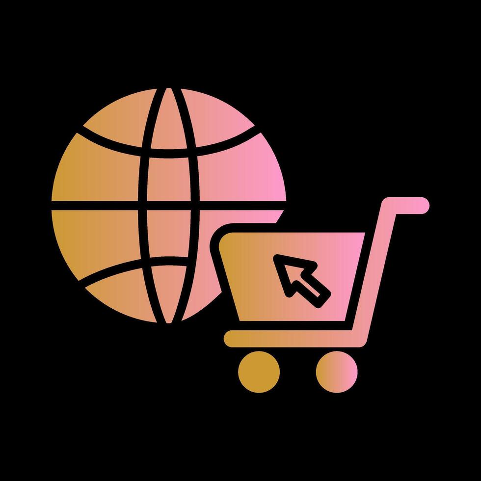 mi comercio en línea Tienda vector icono
