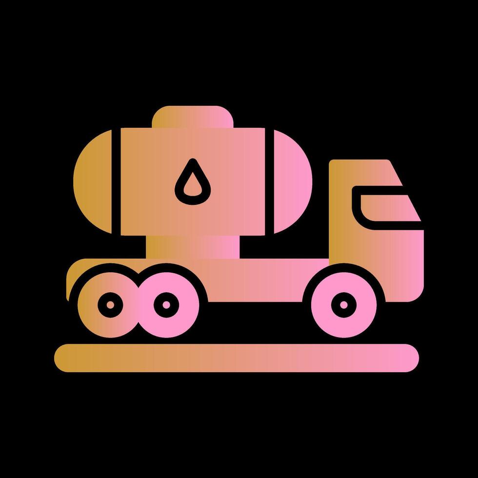 Tank Truck Vector Icon