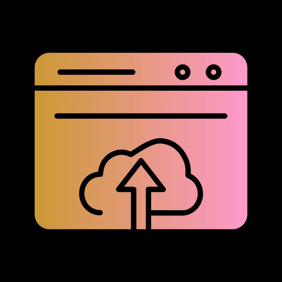 Upload Web Vector Icon