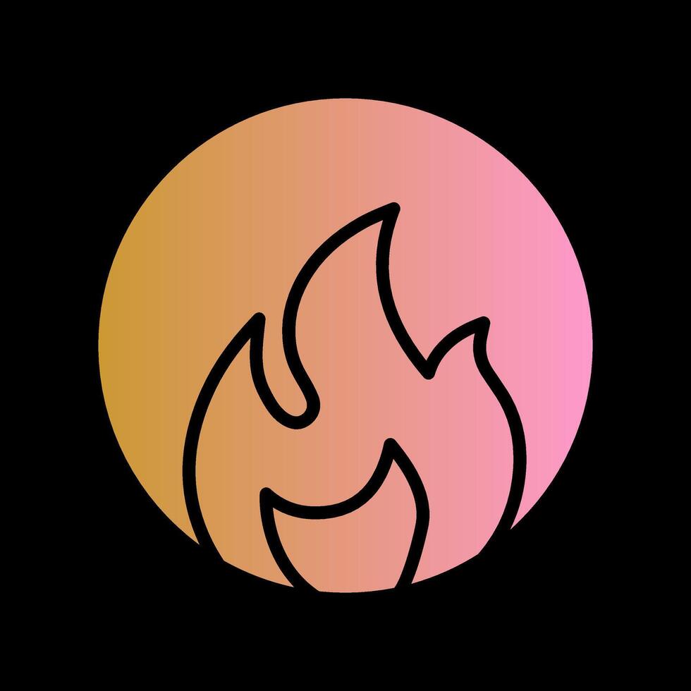 icono de vector de fuego