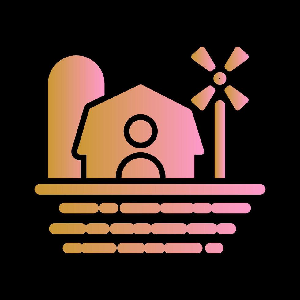 Farm House Vector Icon