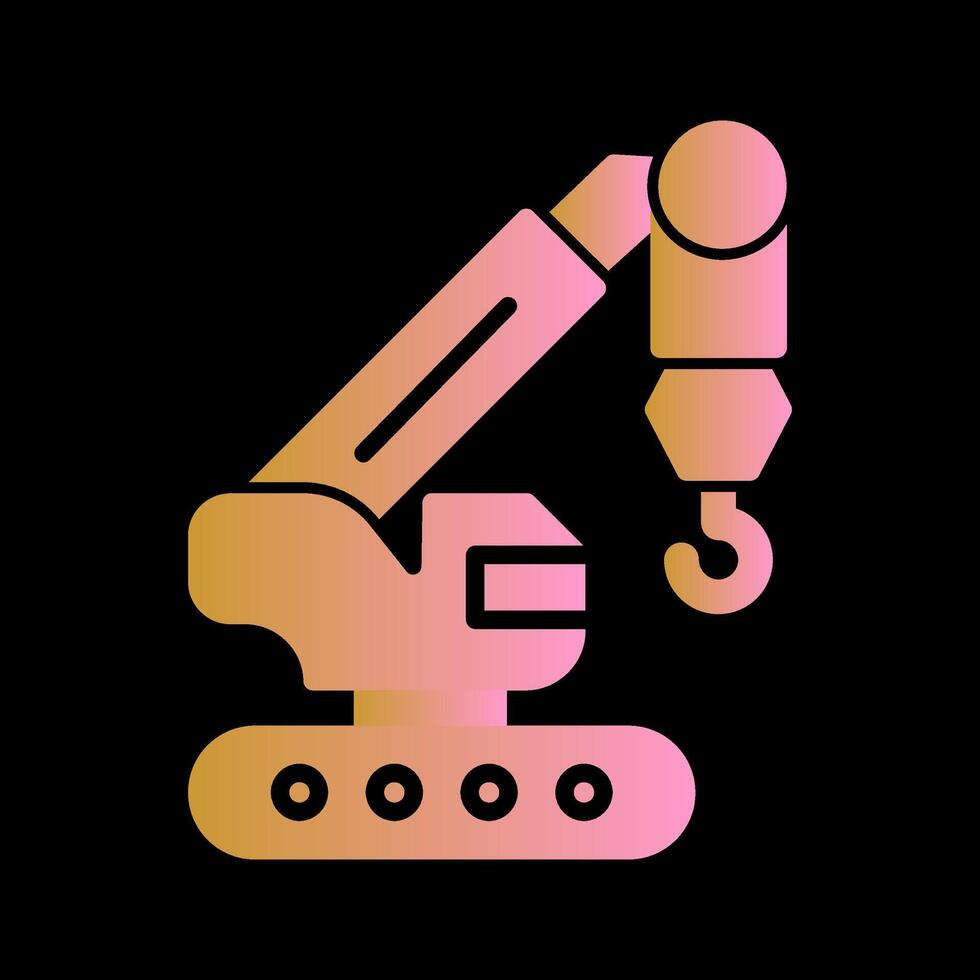 Harbor Crane Vector Icon