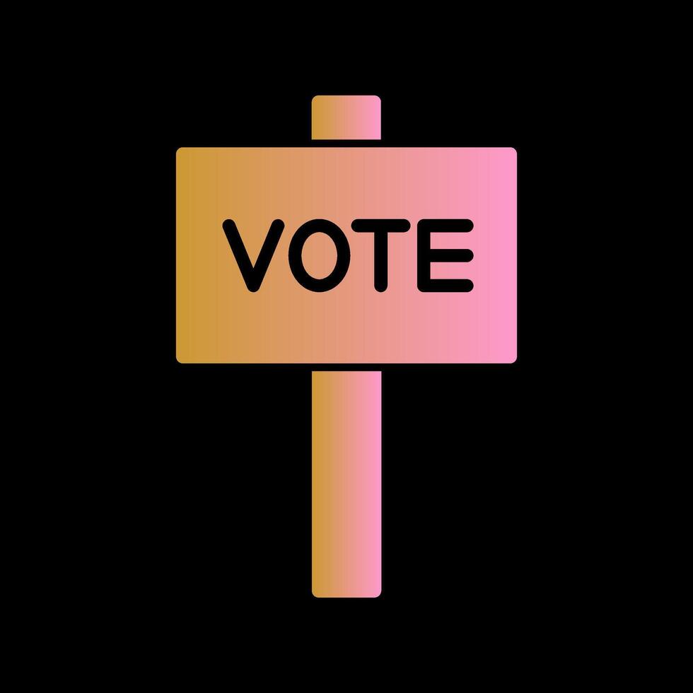 icono de vector de voto