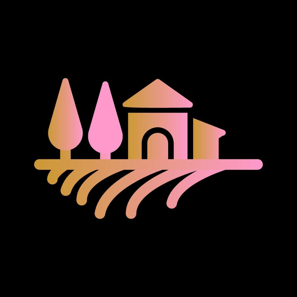 Farm House Vector Icon