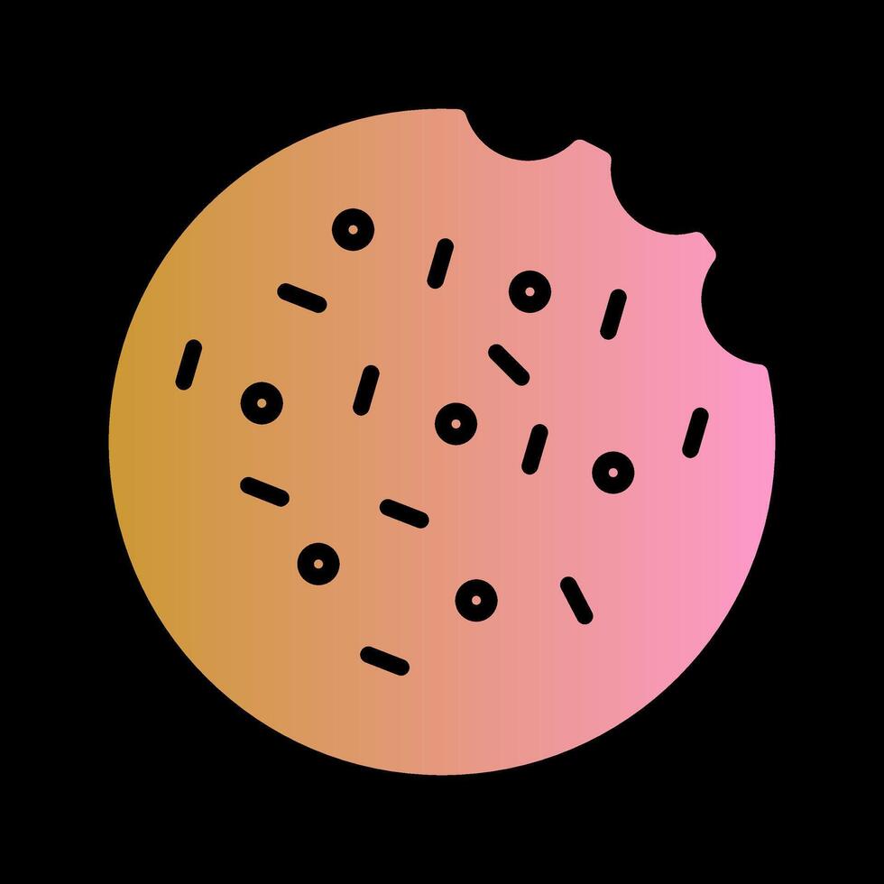 icono de vector de galleta