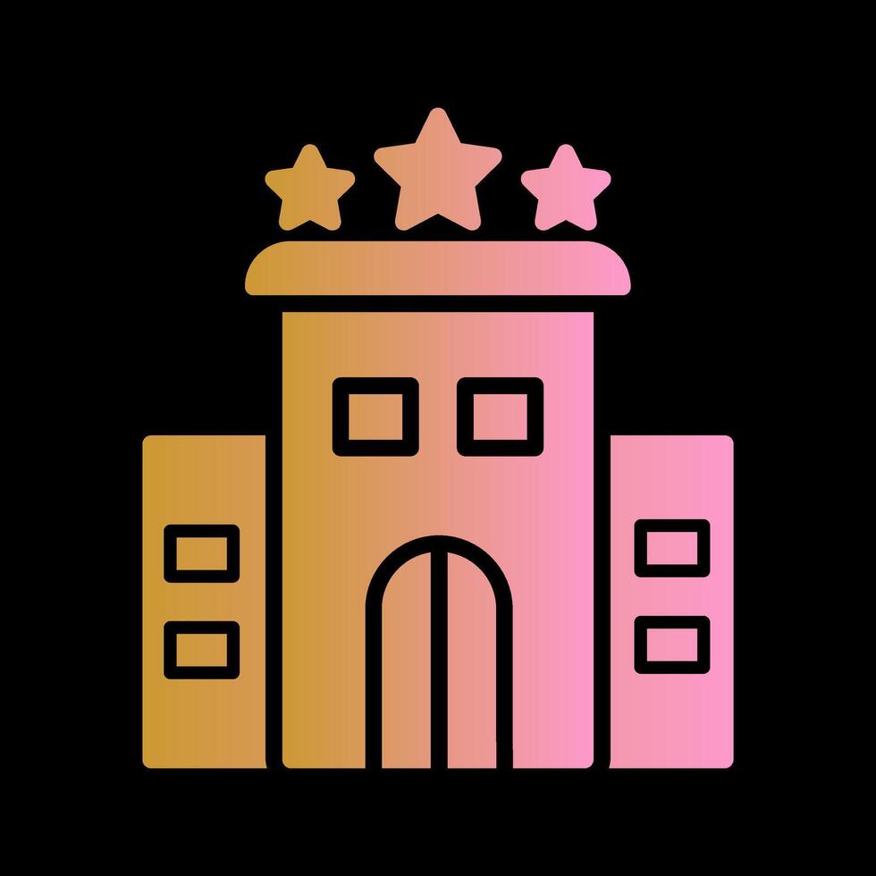 icono de vector de hotel