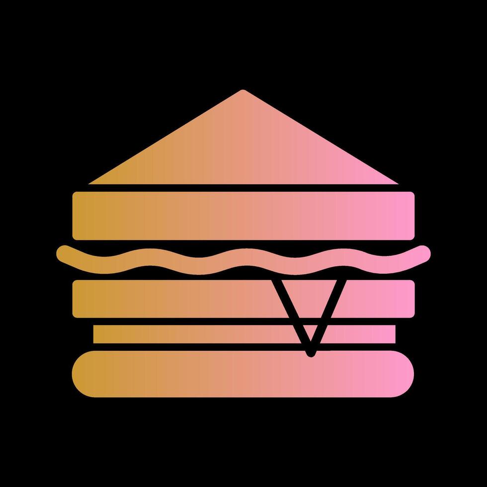 icono de vector de sándwich