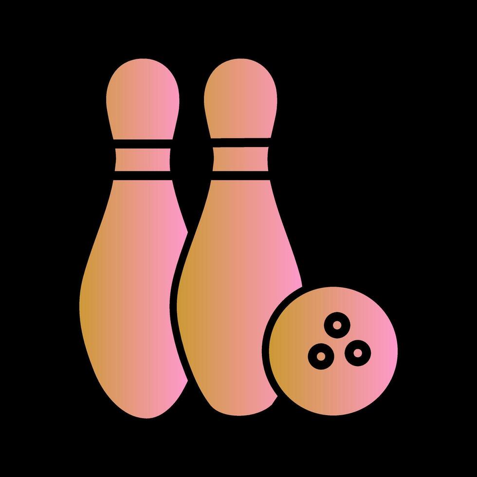 icono de vector de bolos