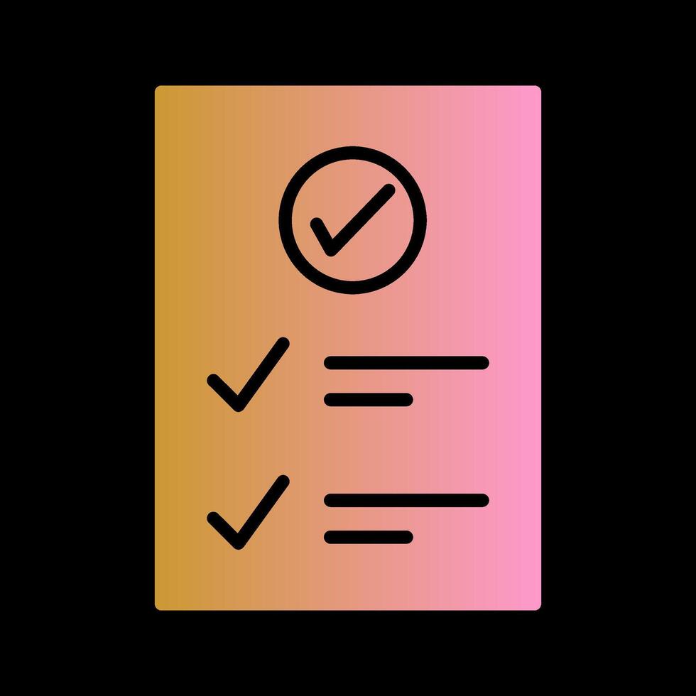 Check Up List Vector Icon