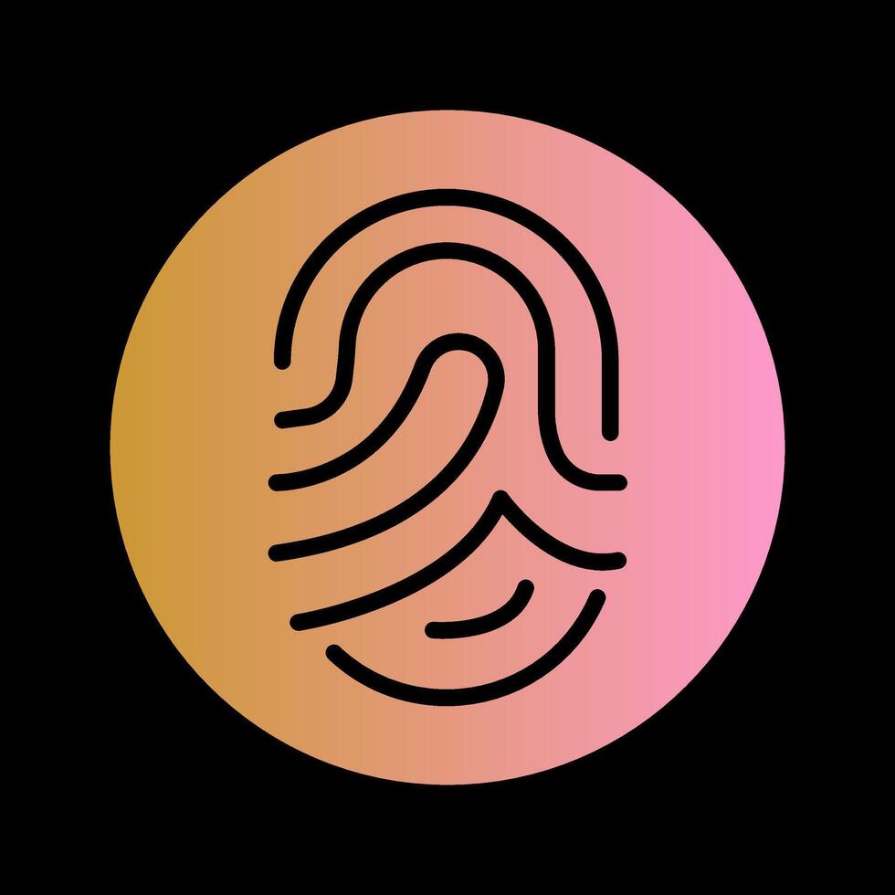 Fingerprint Vector Icon