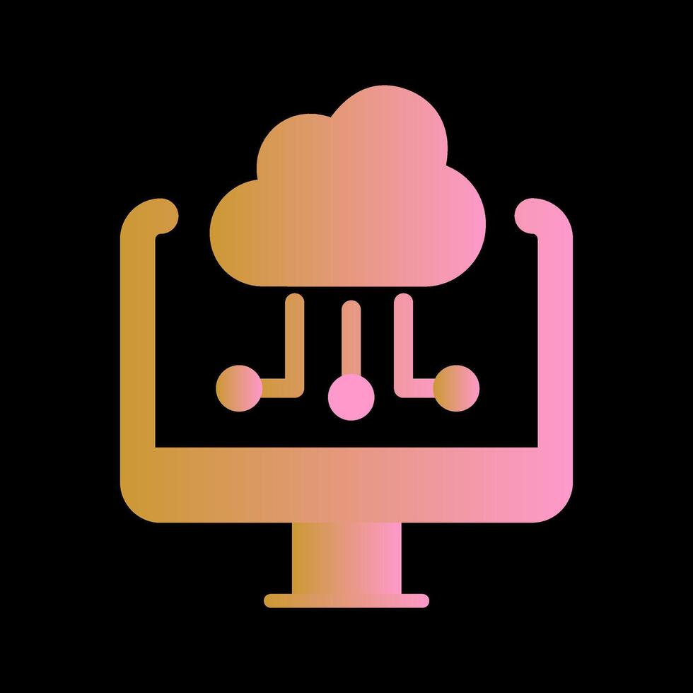 Cloud Computing Vector Icon