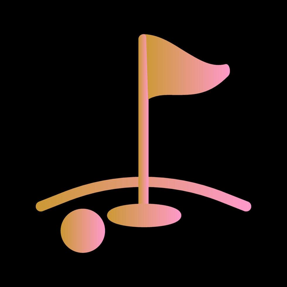 icono de vector de golf