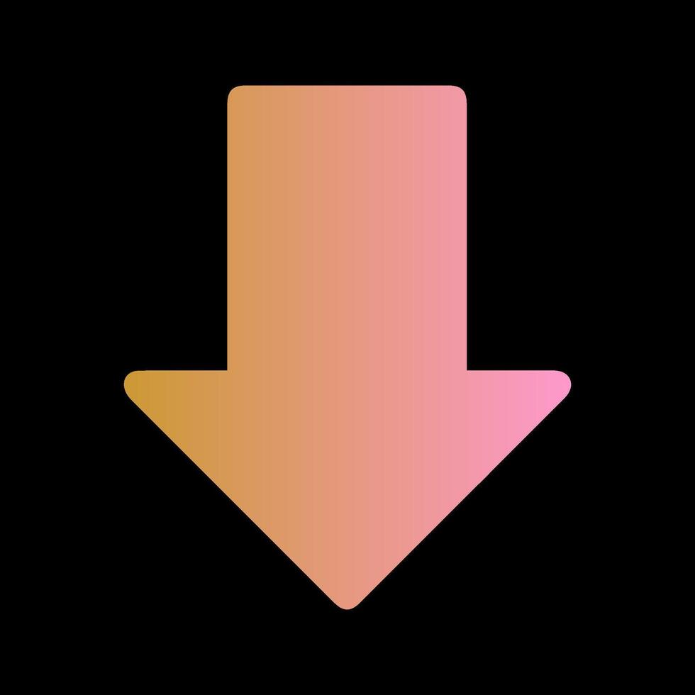 Down Vector Icon