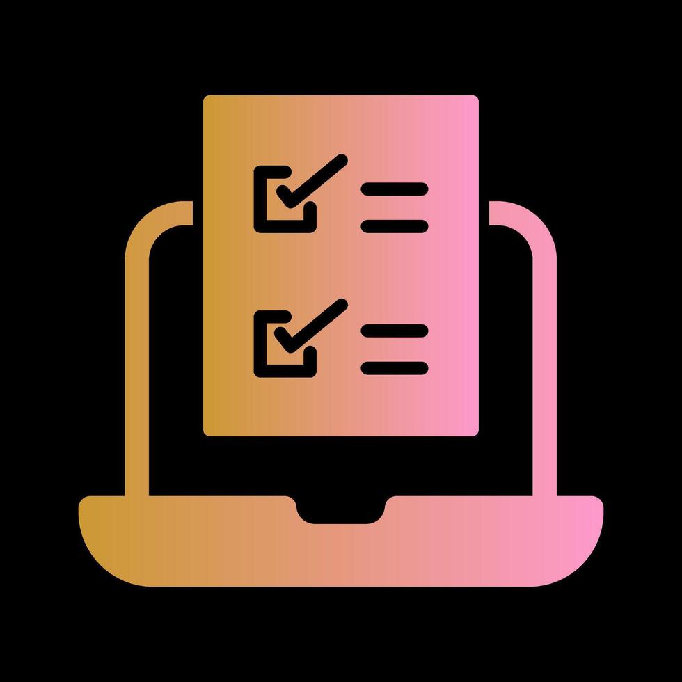 Online Test Vector Icon