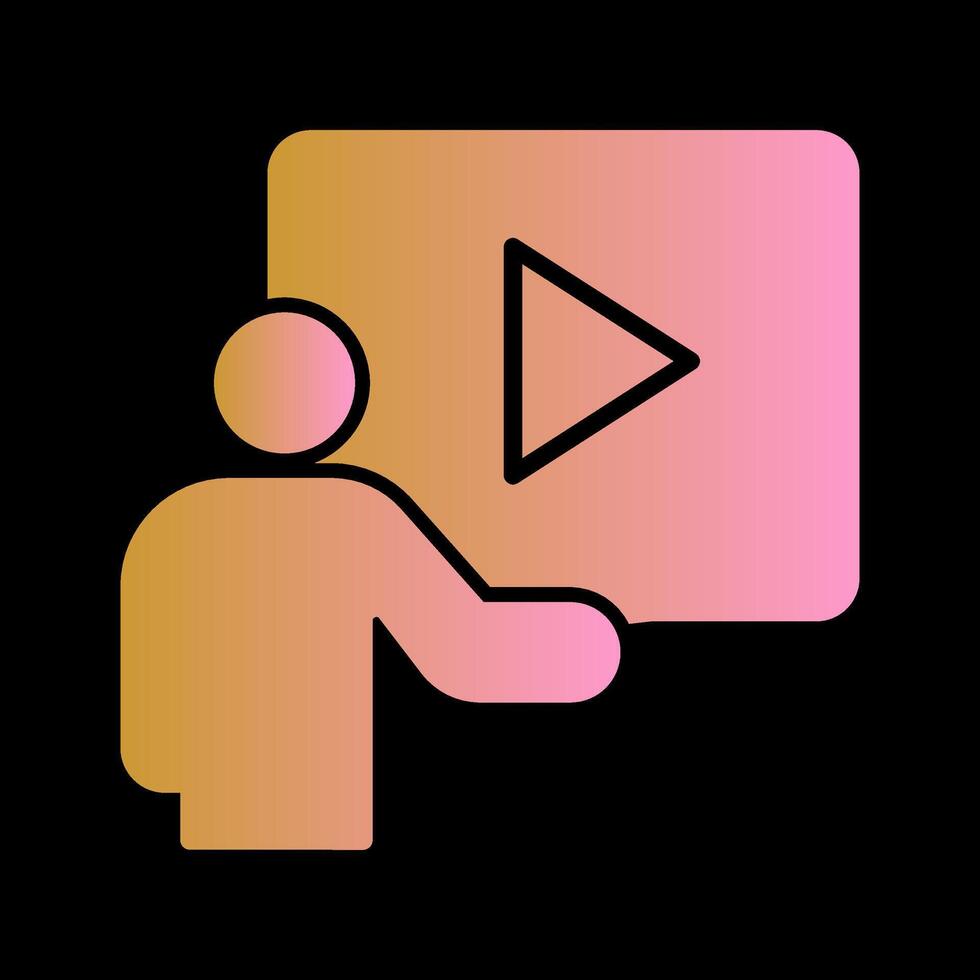 Video Lesson Vector Icon