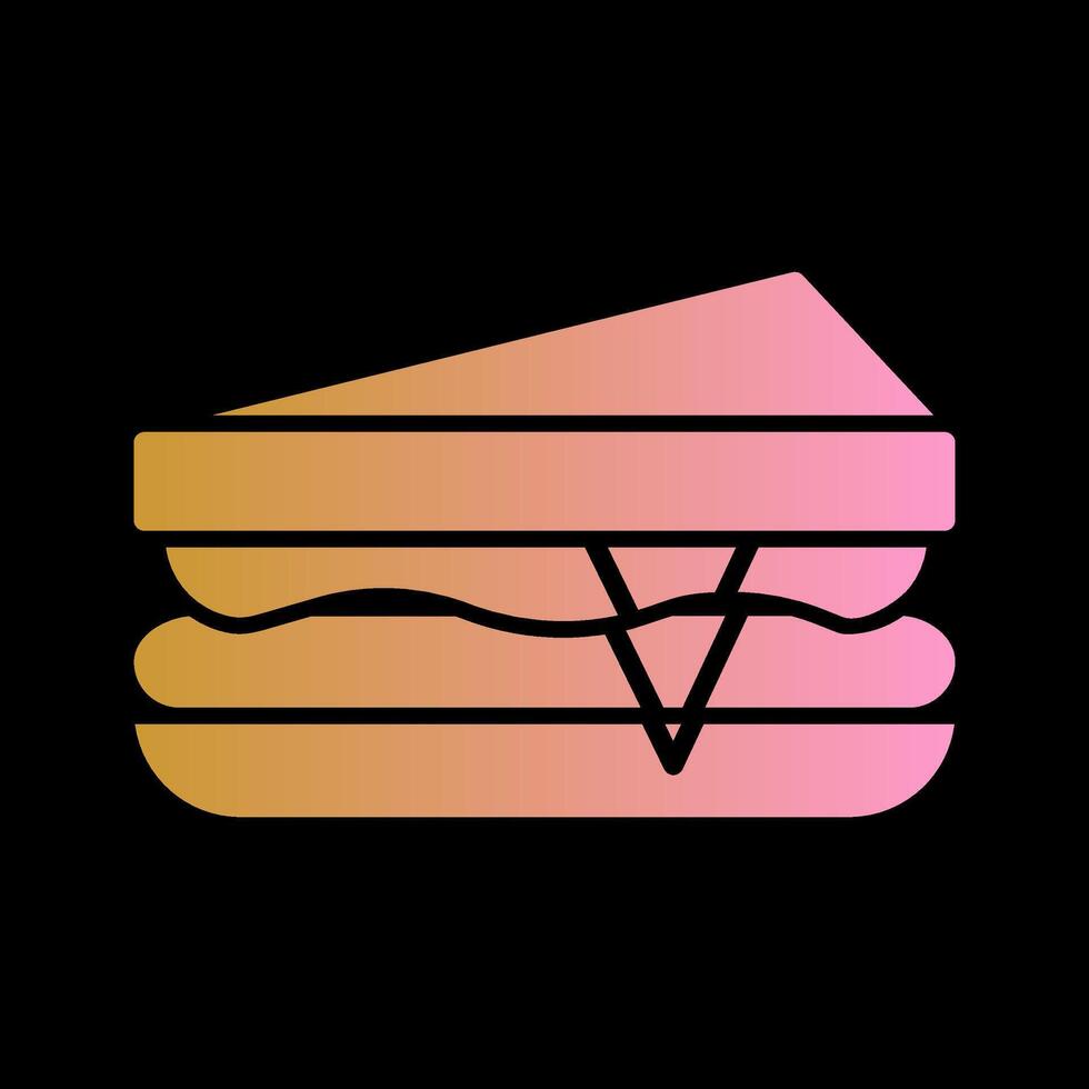 icono de vector de sándwich