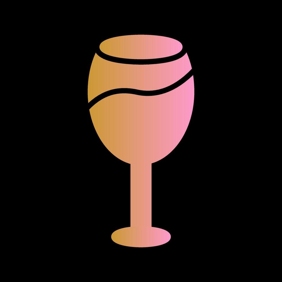 icono de vector de copa de vino