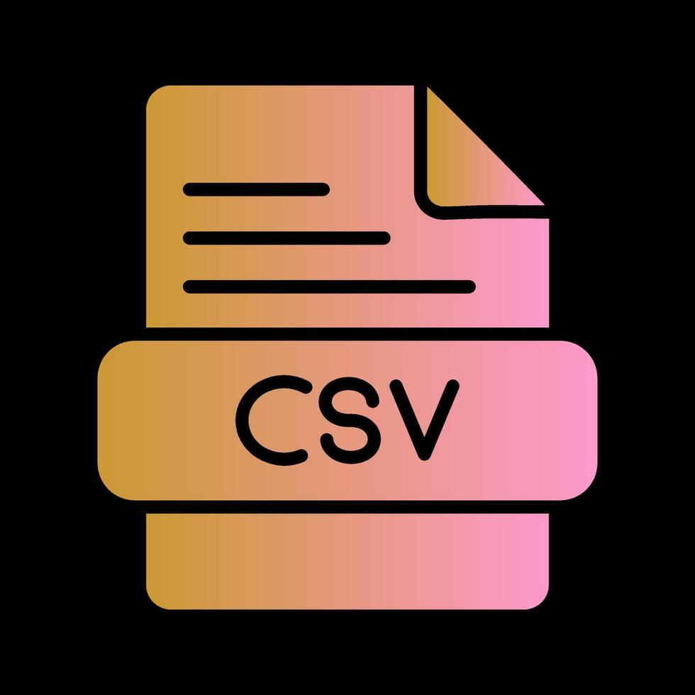 CSV Vector Icon