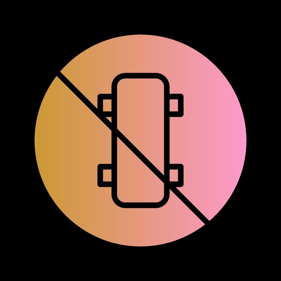 No Skating Vector Icon