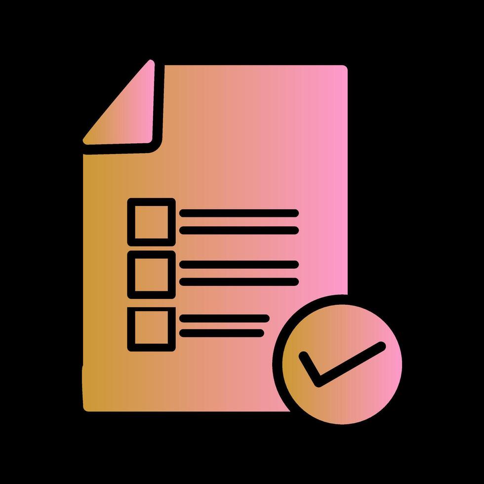 Valid Document Vector Icon