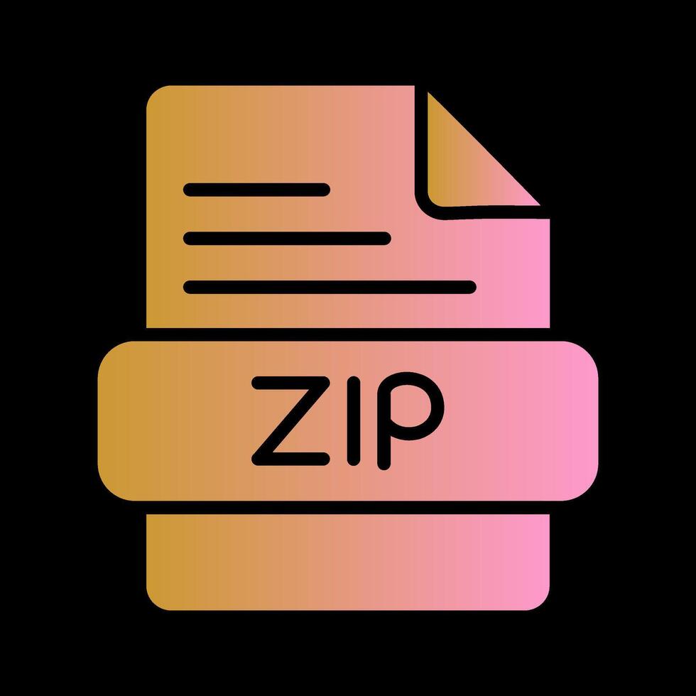 ZIP Vector Icon
