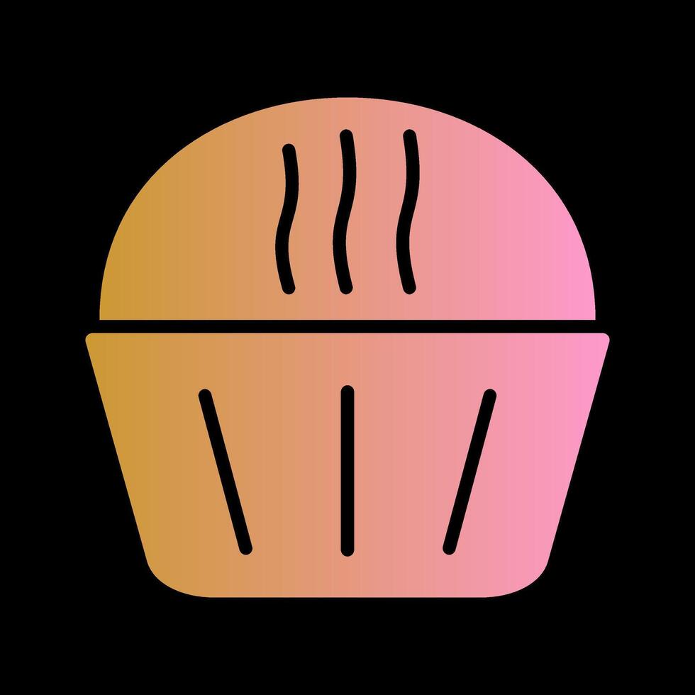 Cream Muffin Vector Icon