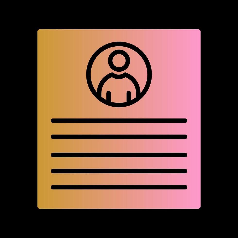 Client Profile Vector Icon