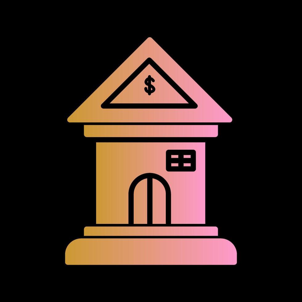 icono de vector de banco