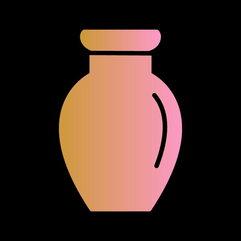 Vase Exhibit Vector Icon