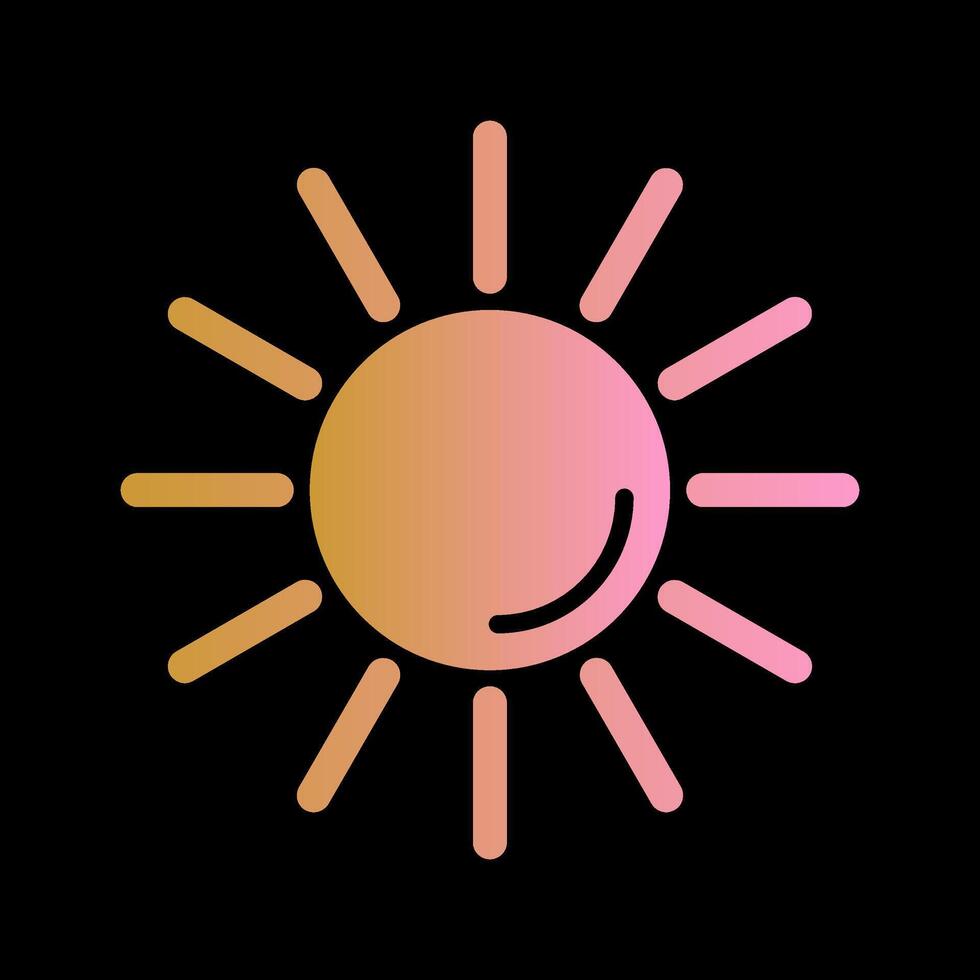 UV Radiation Vector Icon