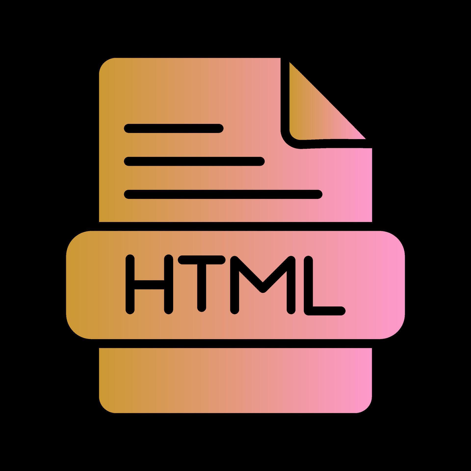 HTML Vector Icon 41371488 Vector Art at Vecteezy