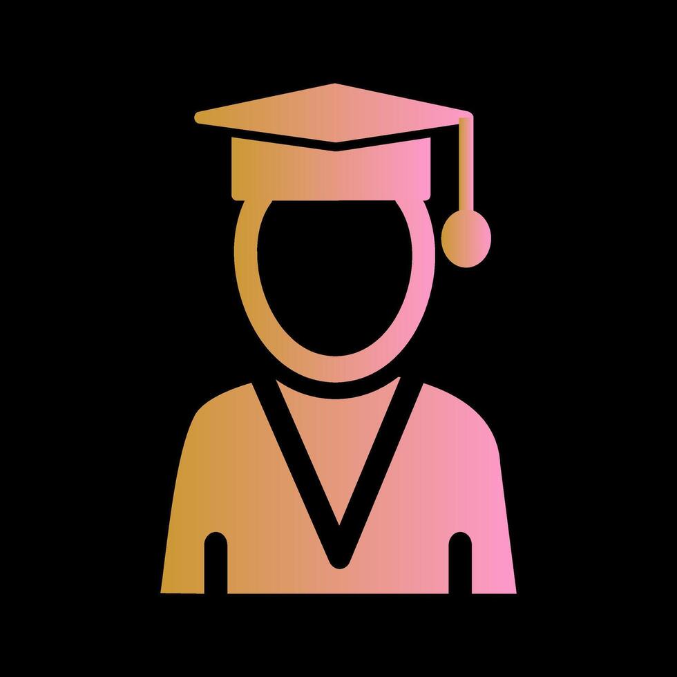 Student Holding Degree Vector Icon