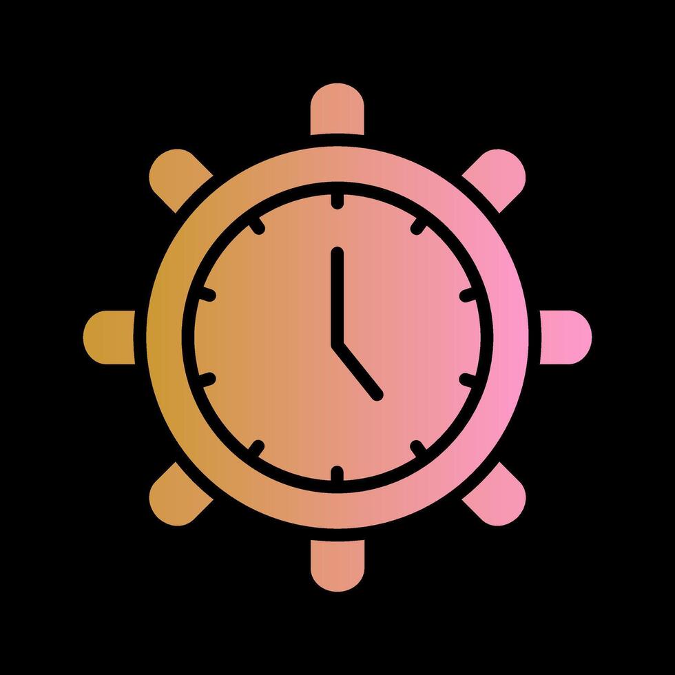 Time Settings Vector Icon